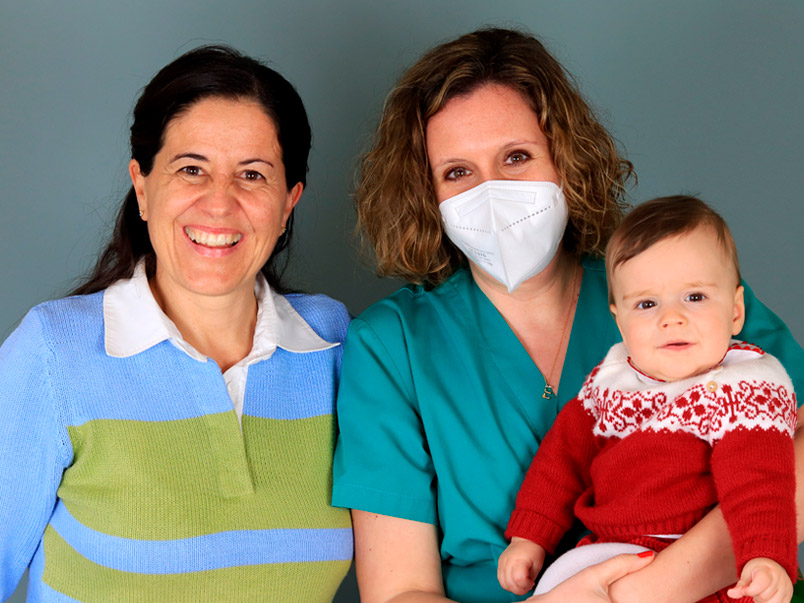 María, Miguel und Dr. Esther Marban Tambre